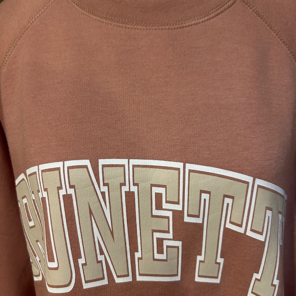 Brunette The Label Varsity Hair Colour Not Your Boyfriend's Crew Sweatshirt NWT - Picture 8 of 8